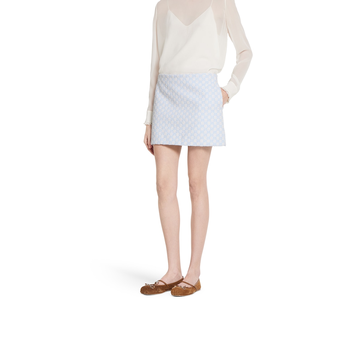 ★ GLOWNY★ G CLASSIC MINI SKIRT COTTON CANDY GY25CSSK0010S Ferra Mini Skirt – Guizio