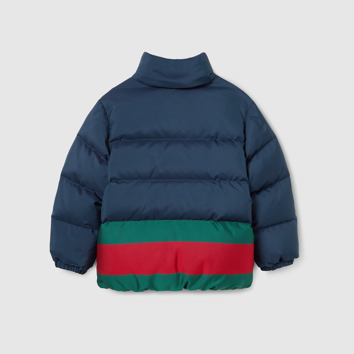 Children's nylon jacket with Web in dark blue