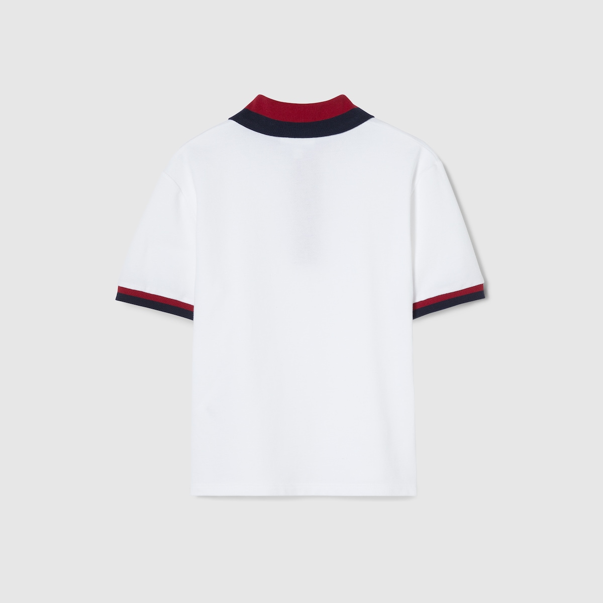 Children's cotton polo shirt in white