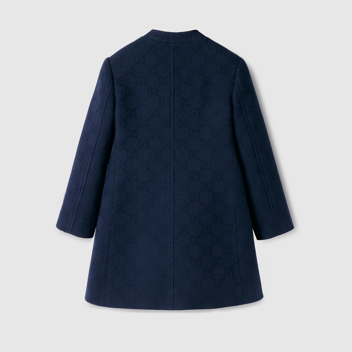 Children's GG wool coat in blue