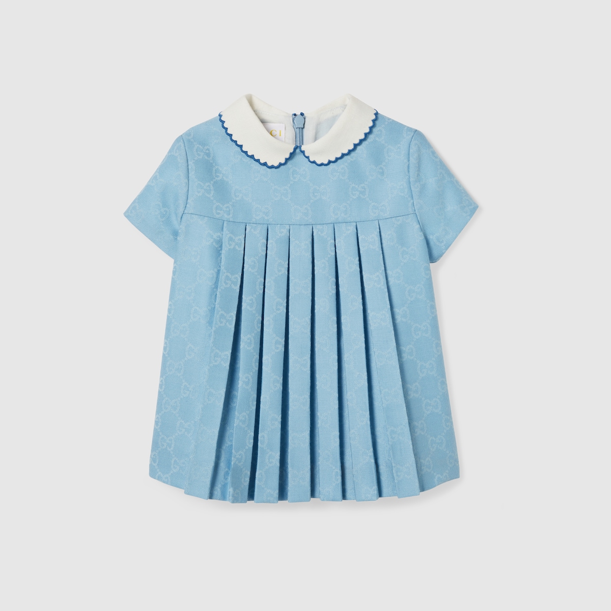 Baby GG flannel dress in light pink - thumbnail 5