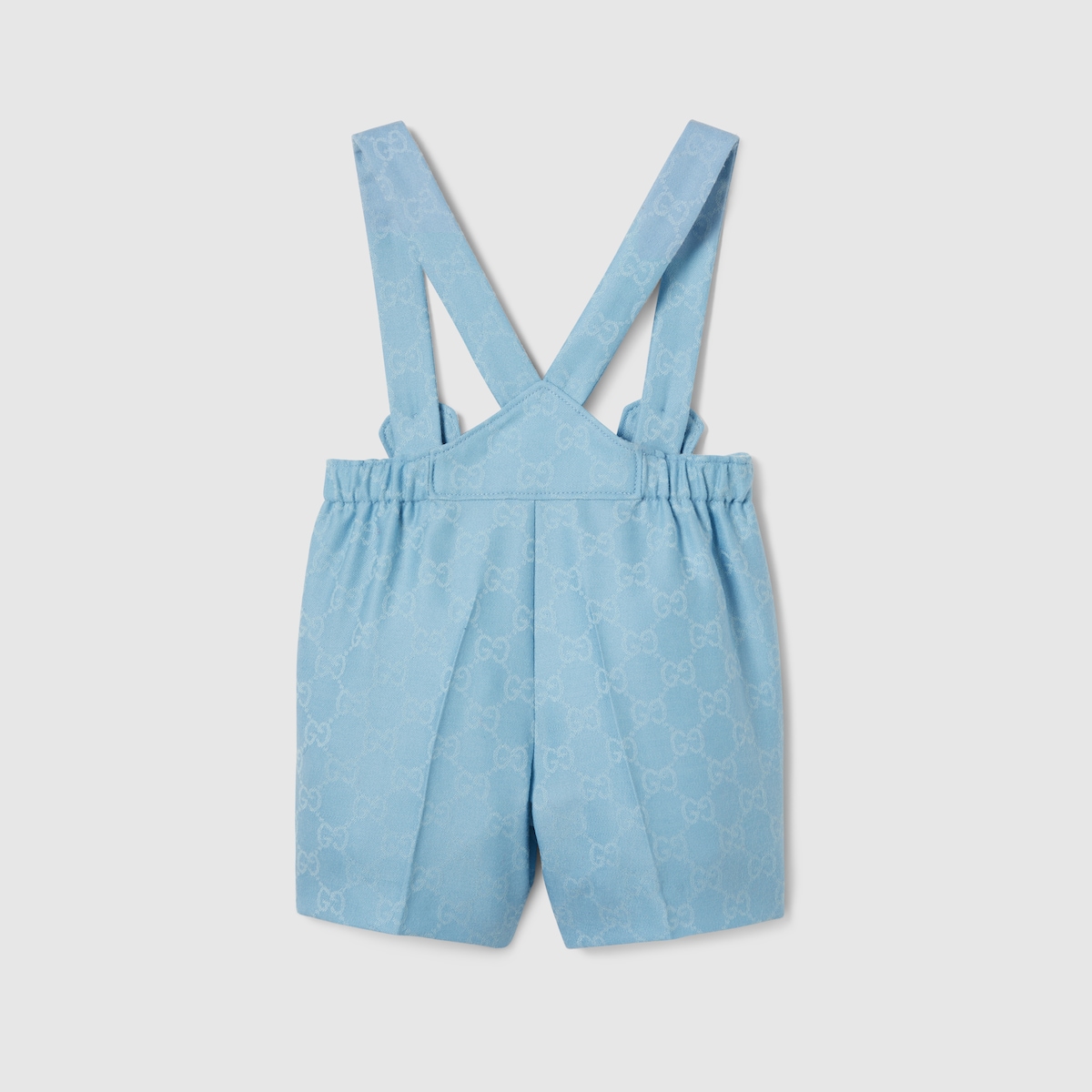 Baby GG flannel overall in light blue