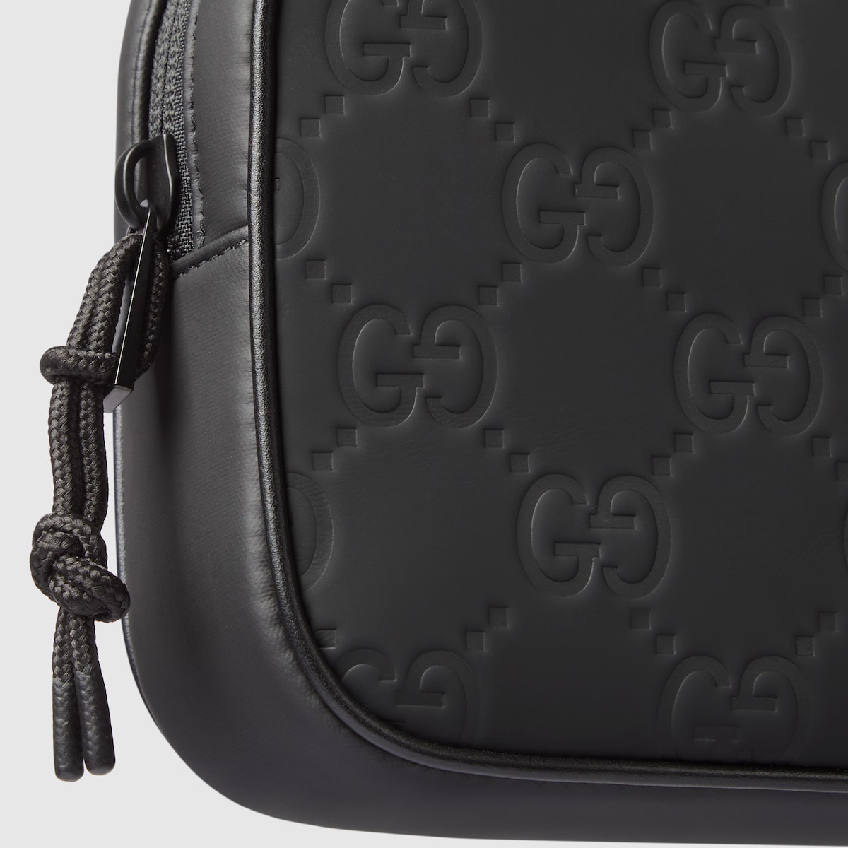 Gucci Edge mini bag in black GG matte fabric | GUCCI® US