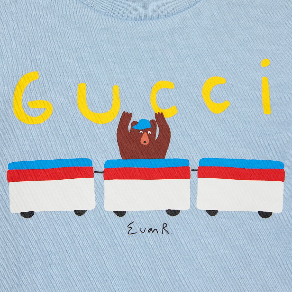 GUCCI ベビー Tシャツ 18／24動物プリント新品 ベビー〕プリント コットン Tシャツ ・ライトブルー | GUCCI公式