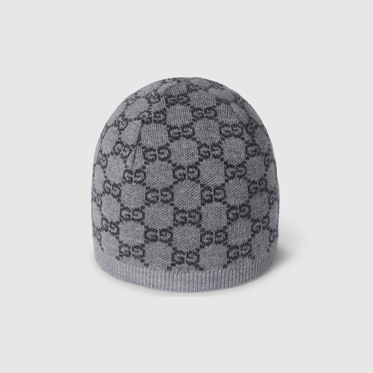 Baby GG wool hat in grey and dark grey | GUCCI® US