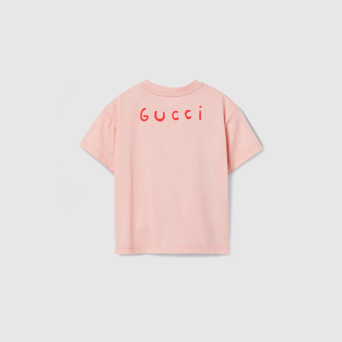 Baby printed cotton T-shirt in light pink - thumbnail 2