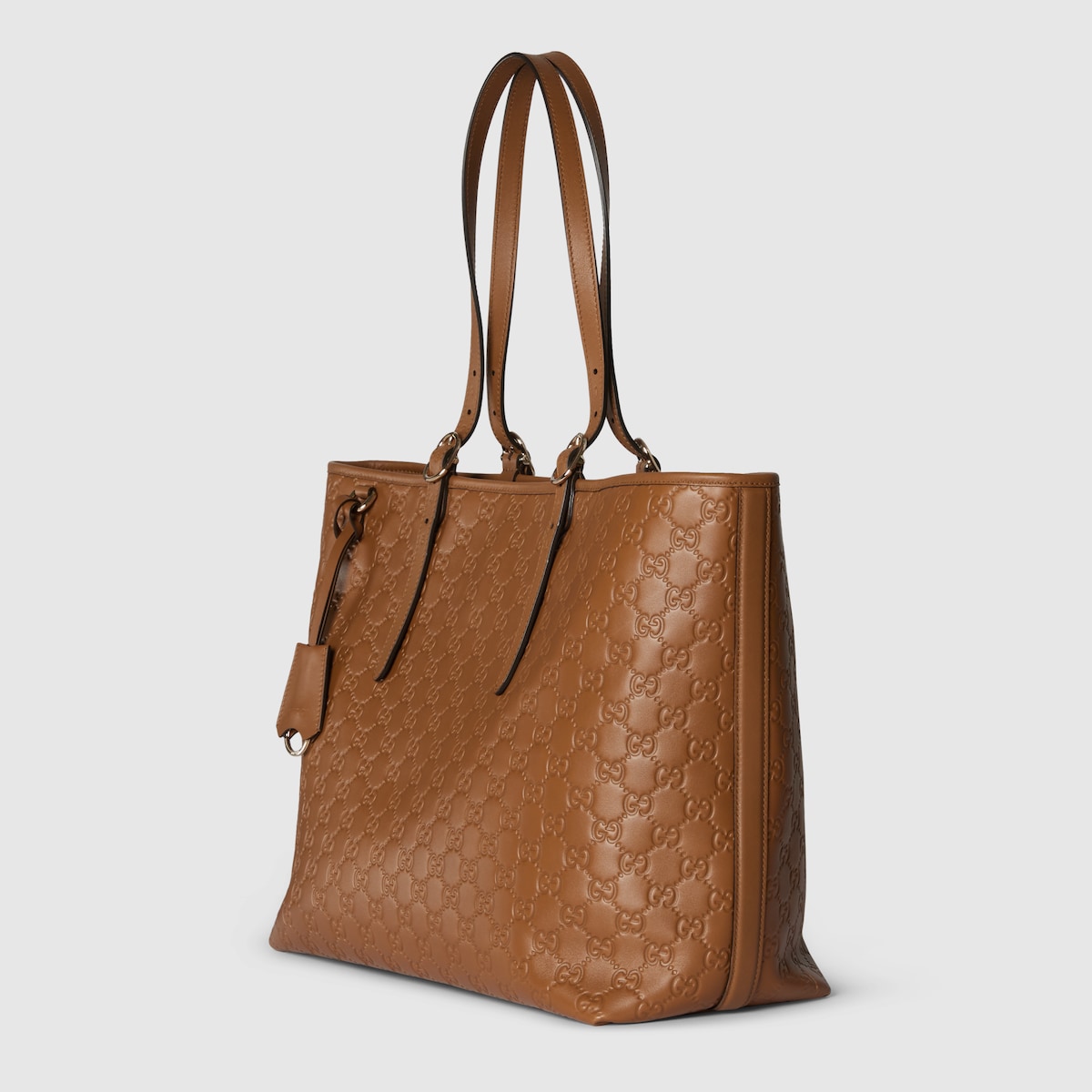 トートバッグ GUCCI FW25 Gucci Emblem GG Tote Bag (815213 AAFDV 1000) QA ®غوتشي |‎GG Emblem large tote bag in Rosso Ancora red