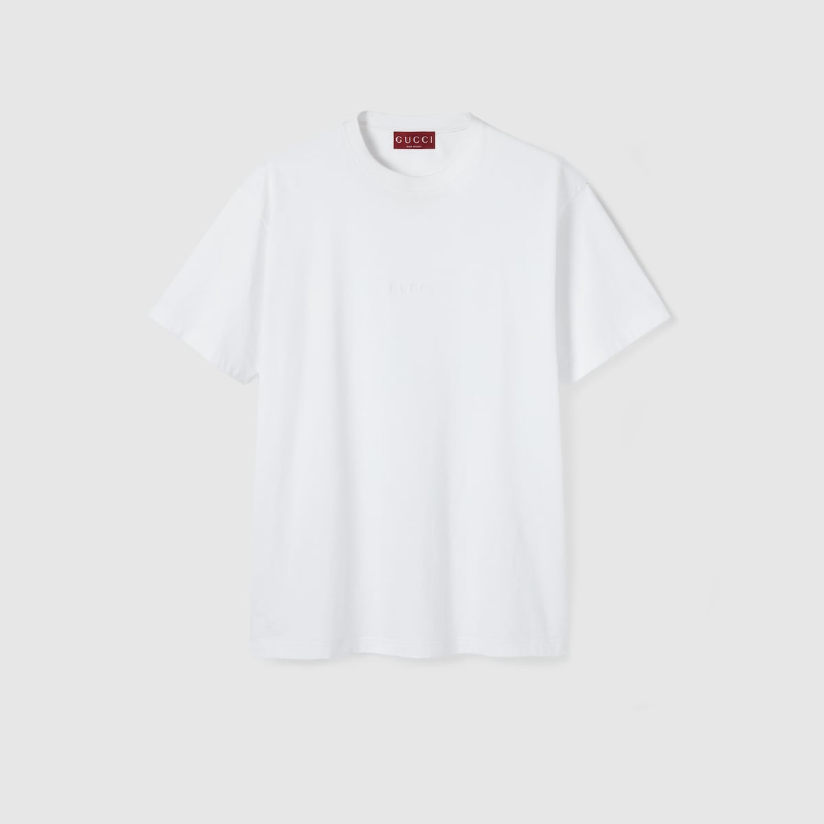 国内直営*GUCCI* エンブロイダリー コットンジャージー Tシャツ エンブロイダリー付き コットンジャージー Tシャツローズピンク