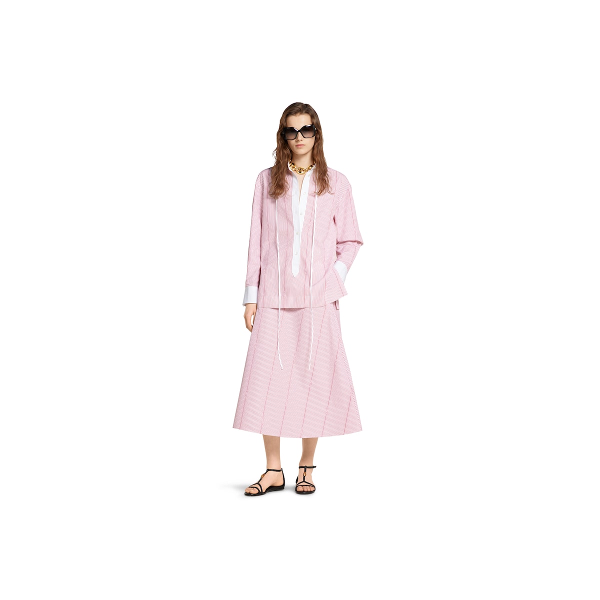 Gucci cotton fil coupé skirt
