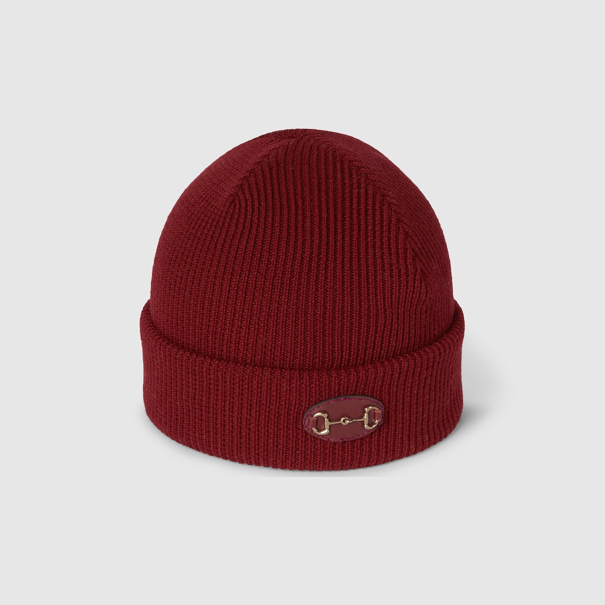 Wool hat with Horsebit in beige - thumbnail 8