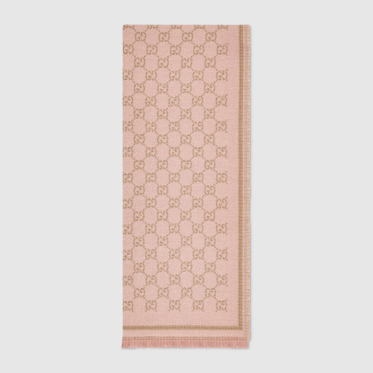 GG wool scarf in light pink | GUCCI® US
