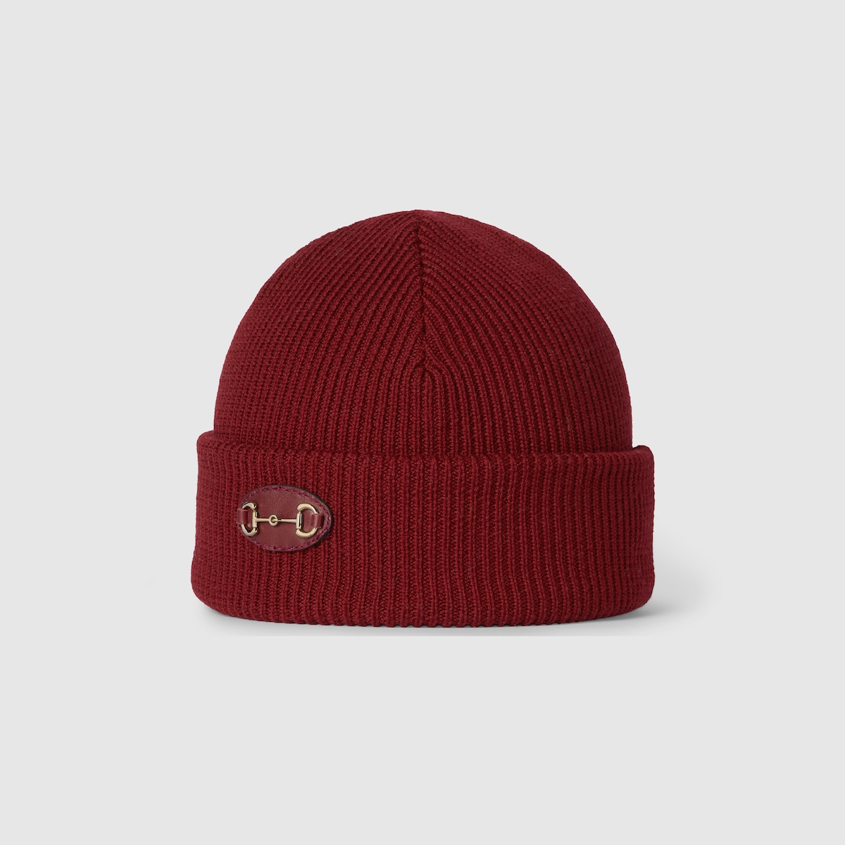 Wool hat with Horsebit in beige - thumbnail 6