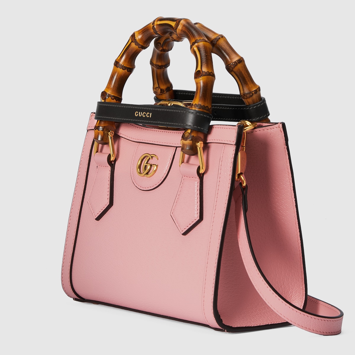 Gucci Diana small tote bag in pink leather | GUCCI® US