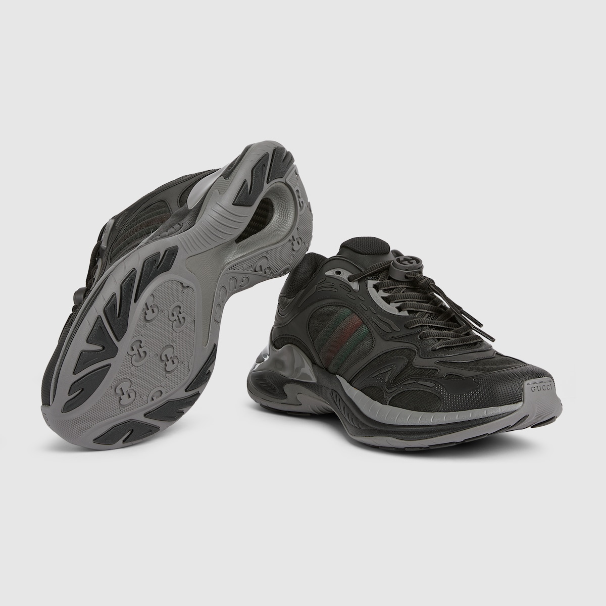 グッチ 2.0〕メンズ スニーカー ・ブラック メッシュ＆レザー | GUCCI公式