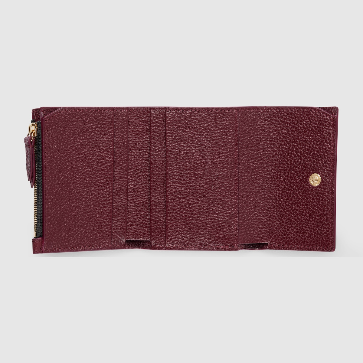 ダブルG バイカラー ミニ ウォレット ・ブラック＆レッド レザー