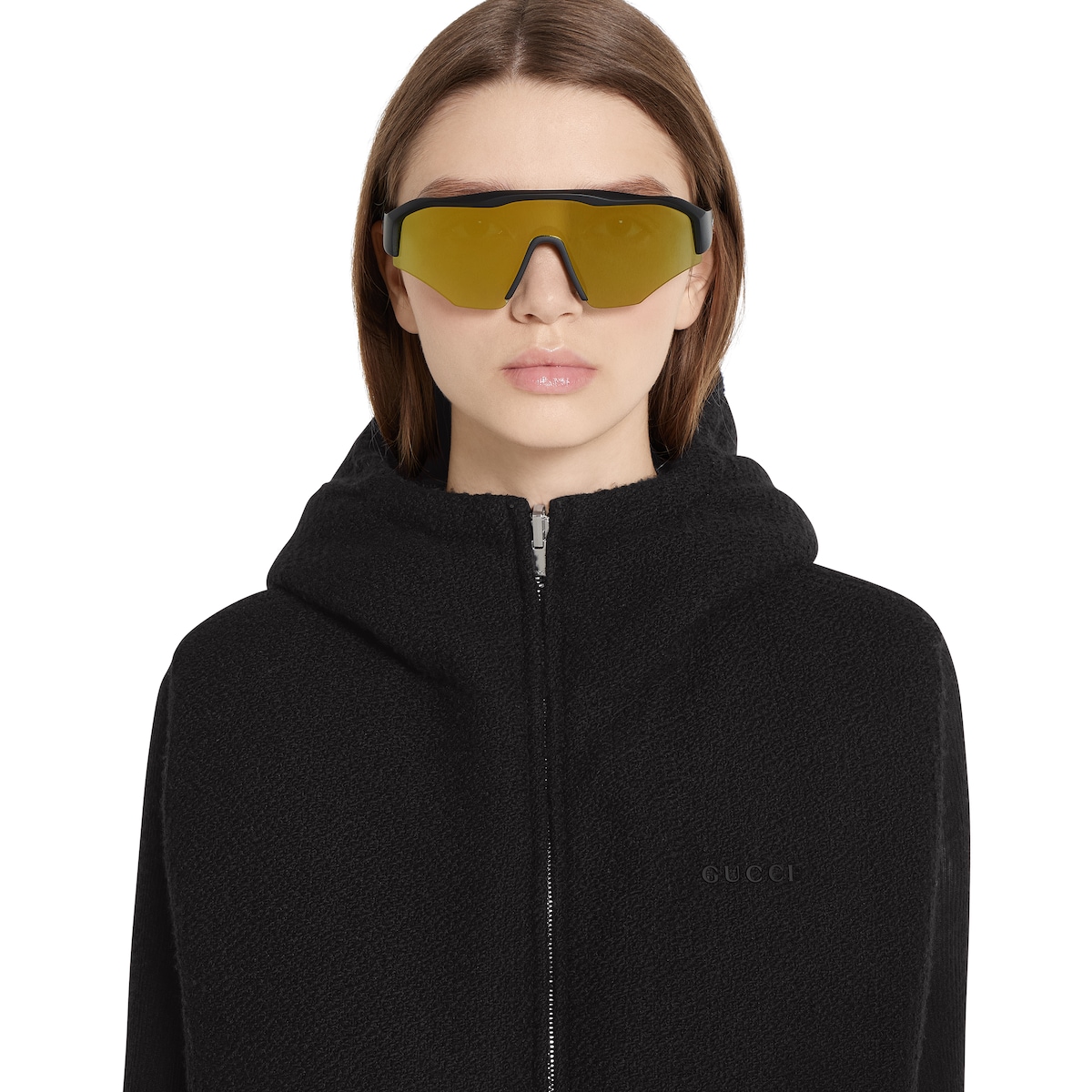 Rectangular frame sunglasses