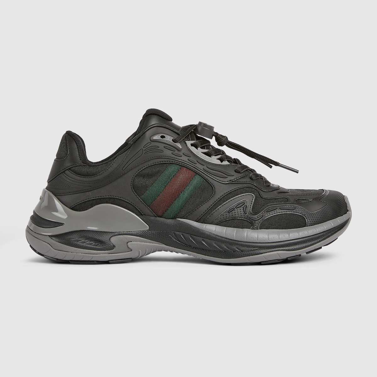 Men's Gucci 2.0 sneaker in black mesh and leather | GUCCI® FR