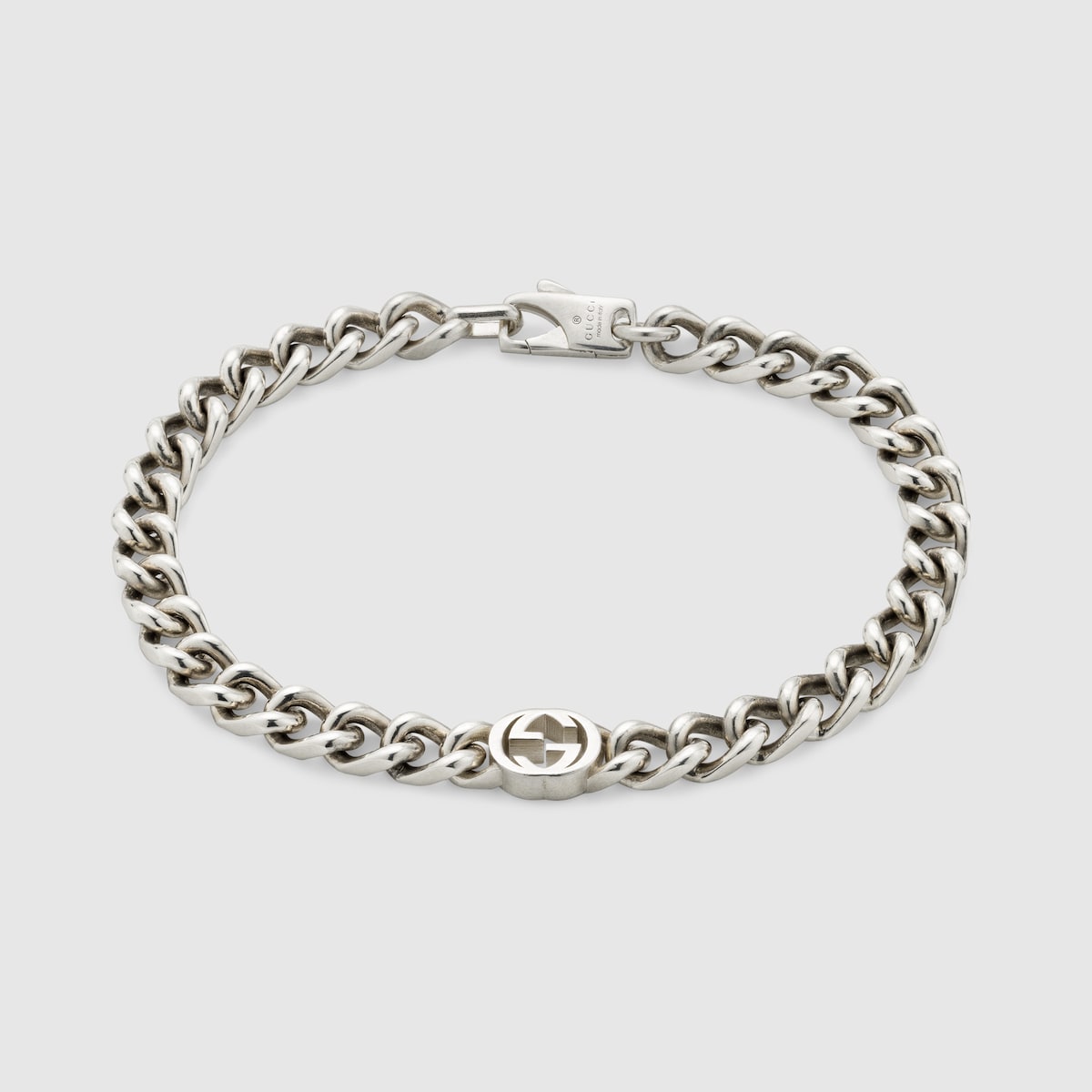 Gucci Interlocking bracelet in 925 sterling silver | GUCCI® US