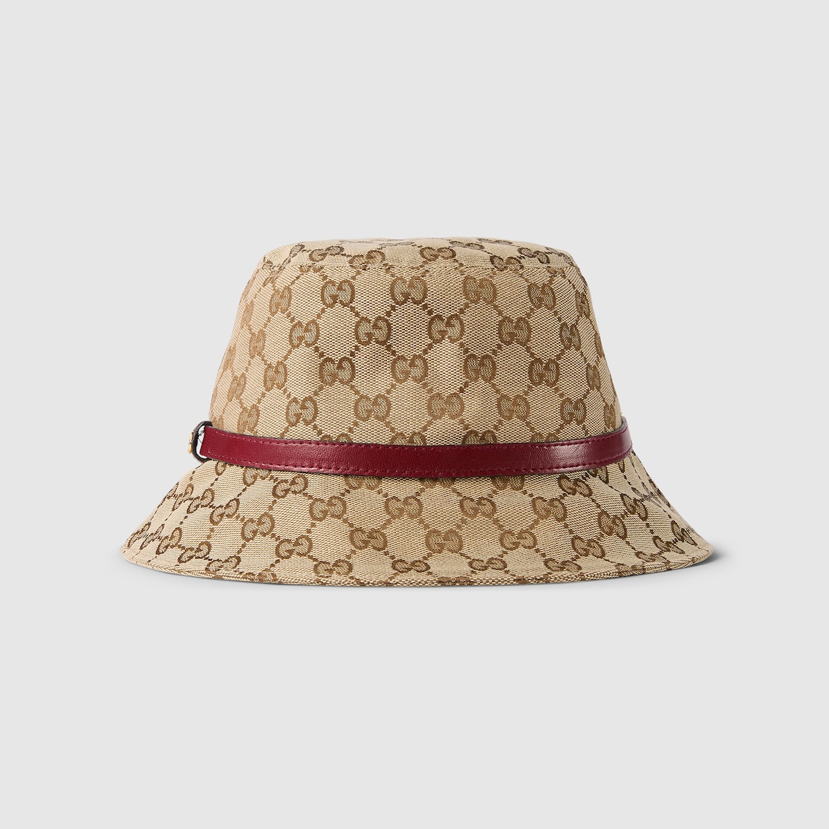 GG canvas bucket hat in beige and dark brown | GUCCI® US