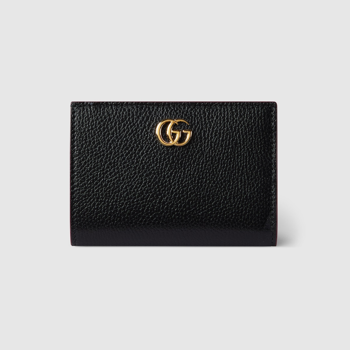 希少✨GUCCI グッチ GG柄 ジャッキー 二つ折り財布 レッド レザー ダブルG 二つ折りウォレット ・ブラック＆レッド レザー | GUCCI公式