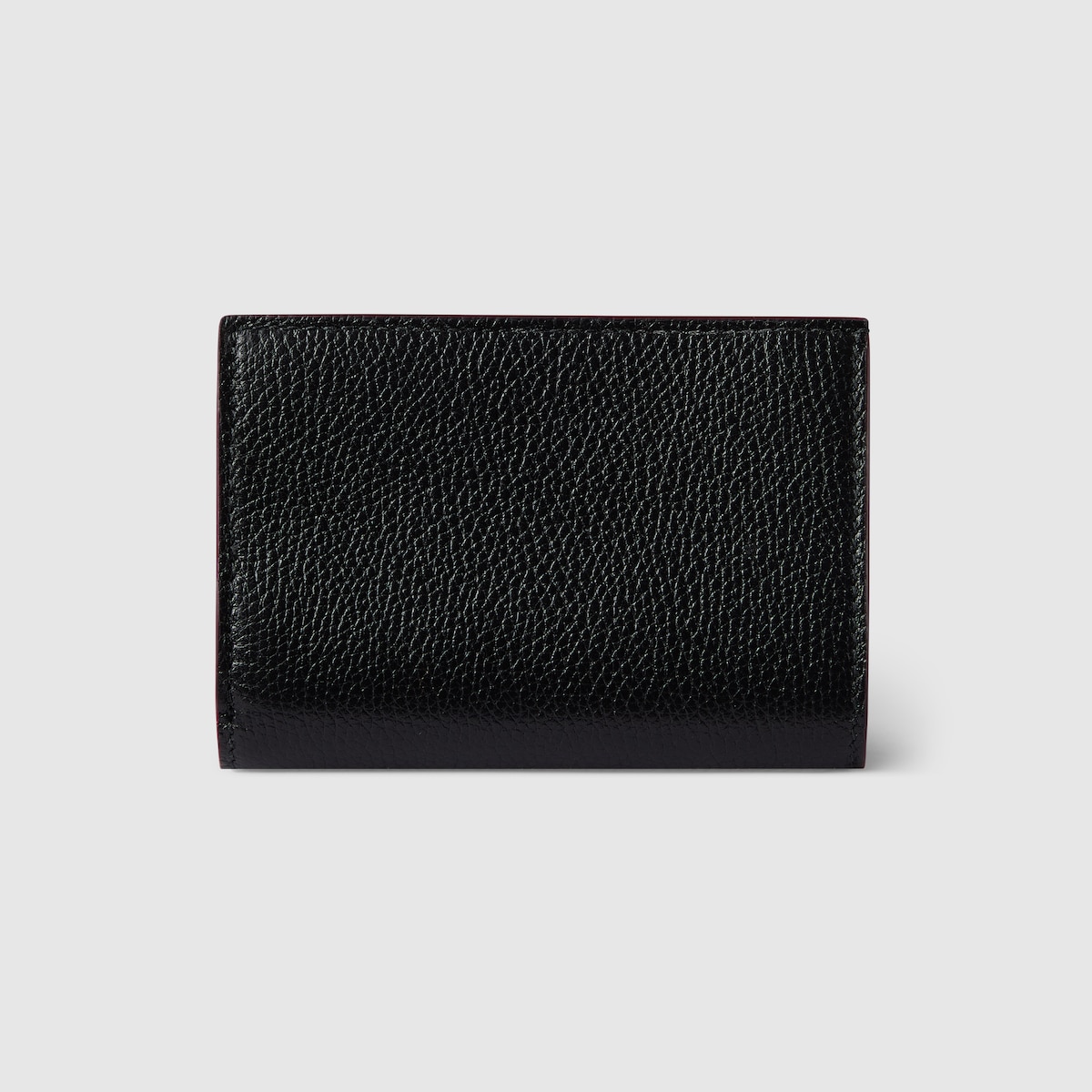 グッチ GUCCI ダブルGウォレット 三つ折り財布 レザー ブラック ダブルG 二つ折りウォレットブラック＆レッド レザー | GUCCI公式