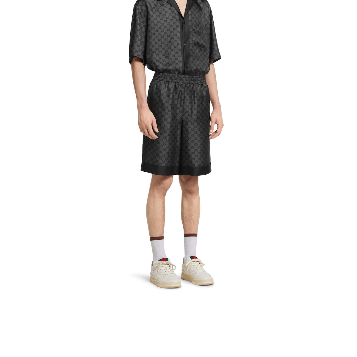 【GUCCI】GGプリント シルクツイル ショーツ 810782ZASHM GUCCI】GGプリント シルクツイル ショーツ 810782ZASHM (GUCCI
