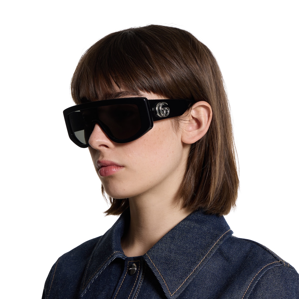 RECTANGULAR FRAME SUNGLASSES G3109 IN ACETATE