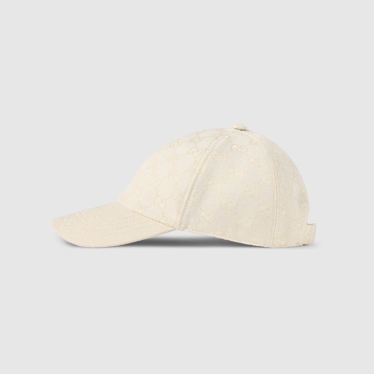 GG cotton canvas baseball hat in white and blue | GUCCI® CA