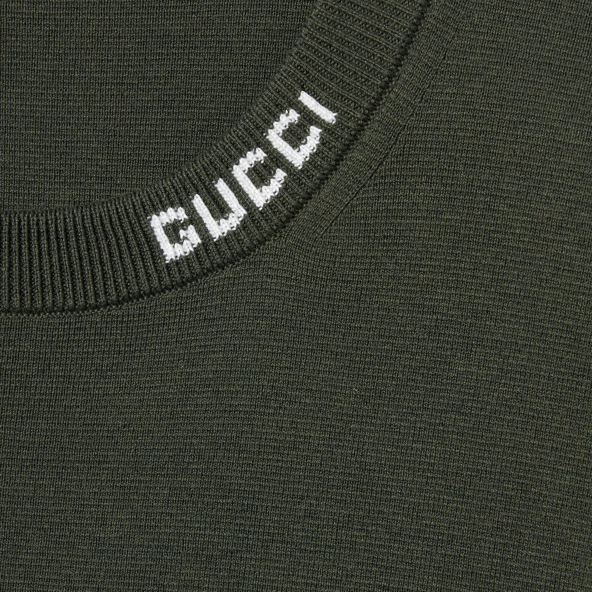 【GUCCI】 Tシャツ Silk cotton T-shirt with Gucci intarsia in navy | GUCCI® US