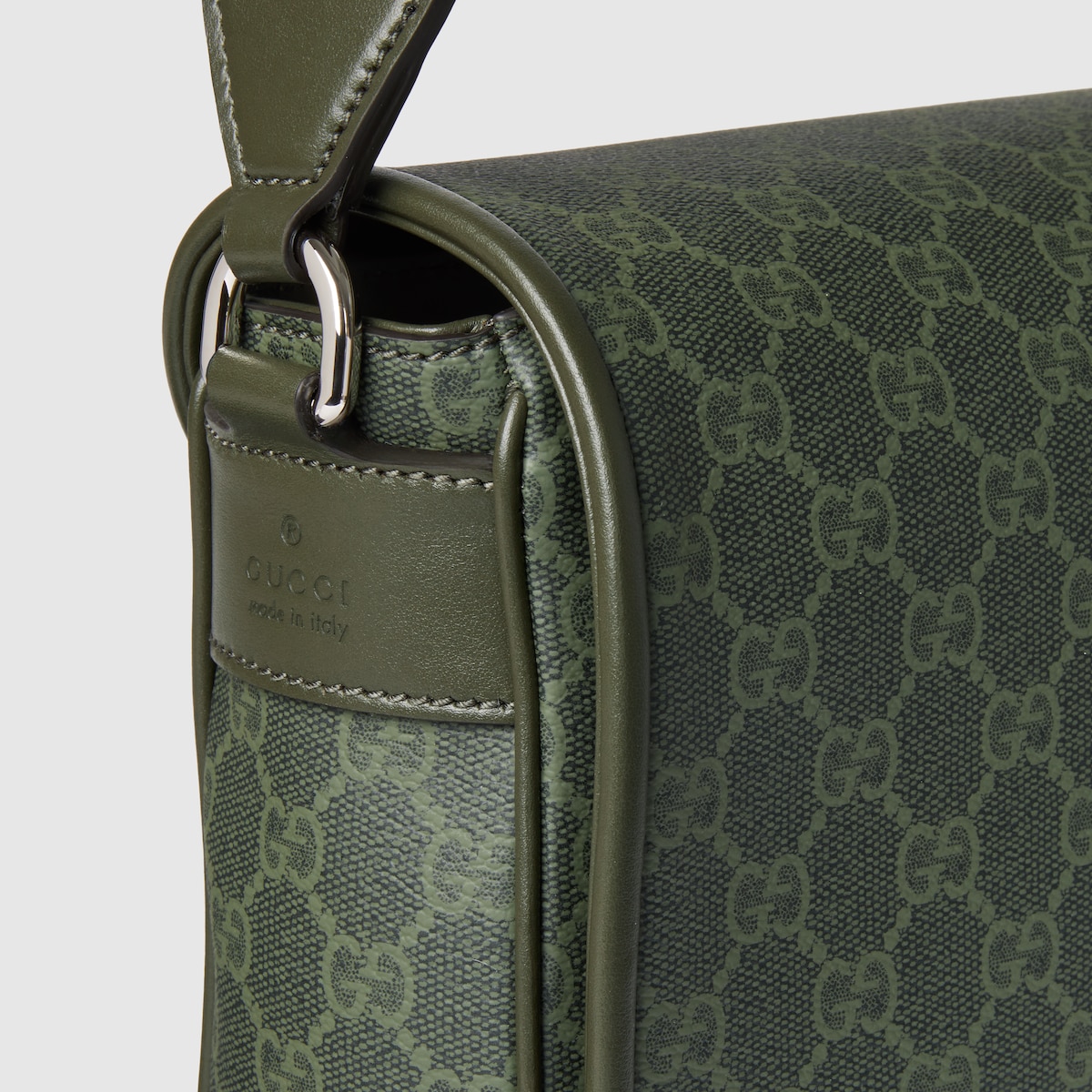 GGパターン ミディアム クロスボディバッグ ・フォレストグリーン GG