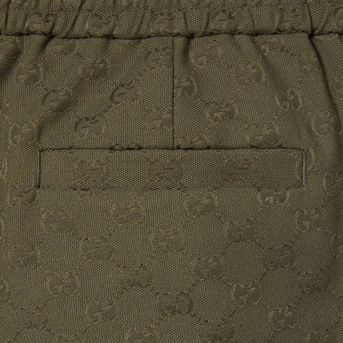 GG canvas pant in forest green | GUCCI® US
