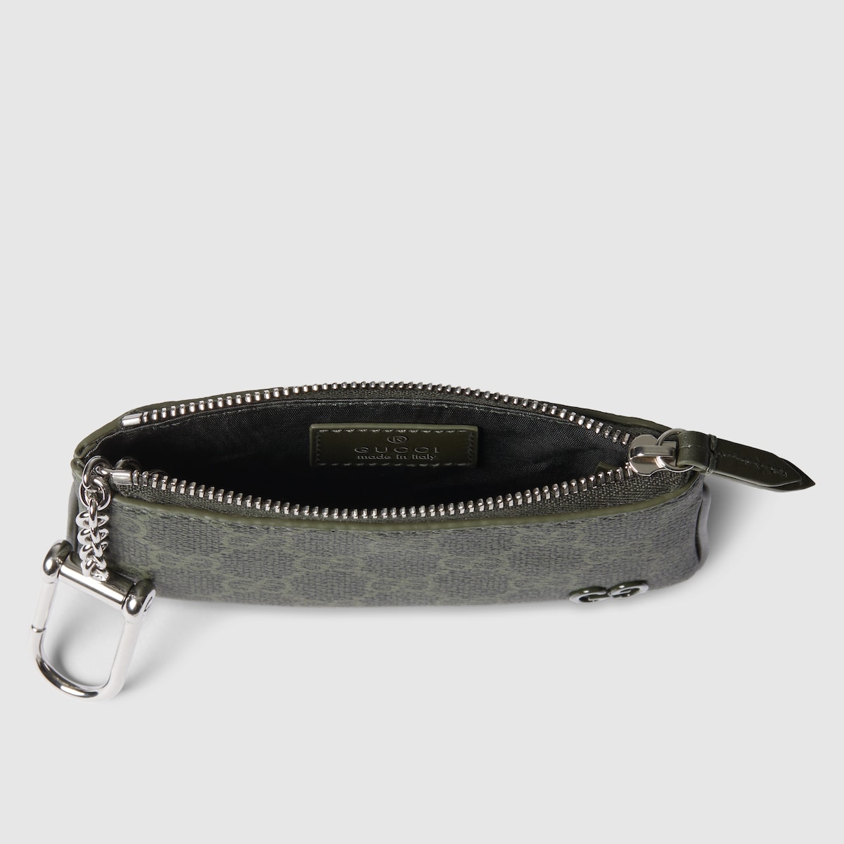 キーポーチ フォレストグリーン トリム ・フォレストグリーン GGパターン ファブリック | GUCCI公式