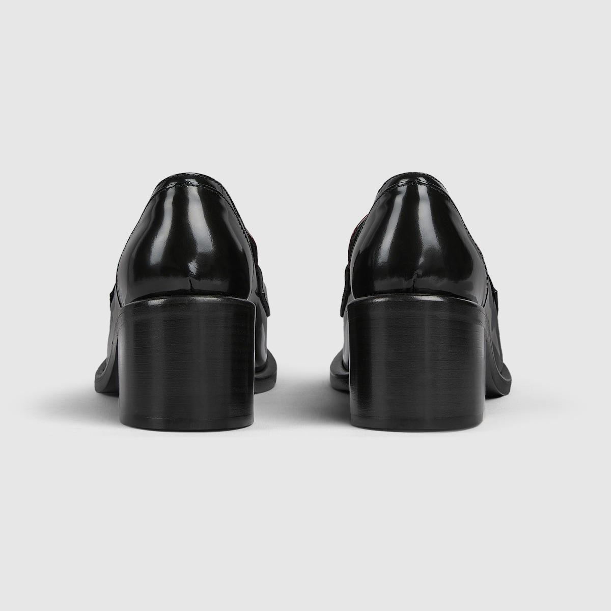 ホースビット付き ウィメンズ ヒール ローファー ・ブラック＆グッチ