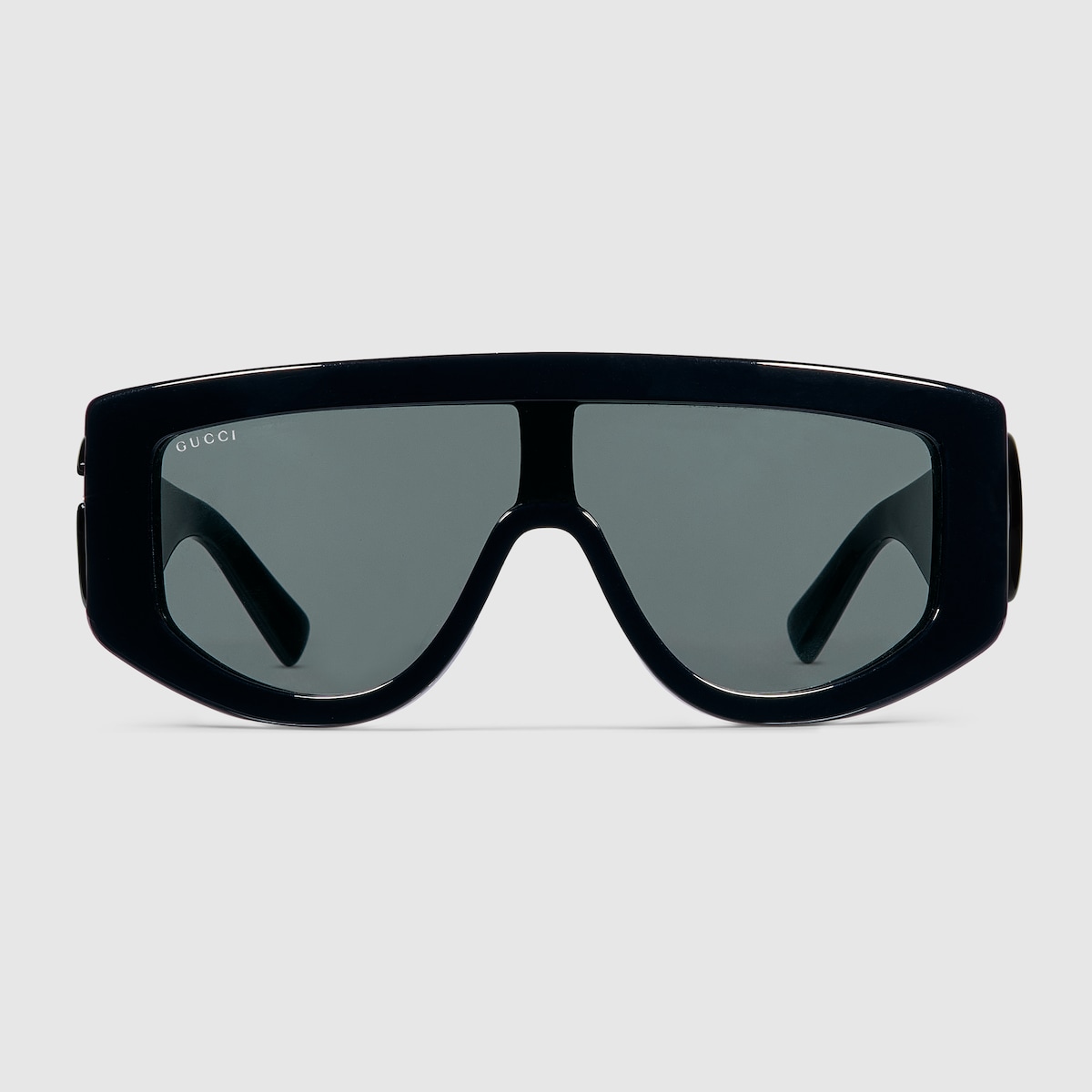 サングラス GUCCI RECTANGULAR SUNGLASSES IN GLOSSY BLACK Rectangular frame sunglasses in black | GUCCI® US