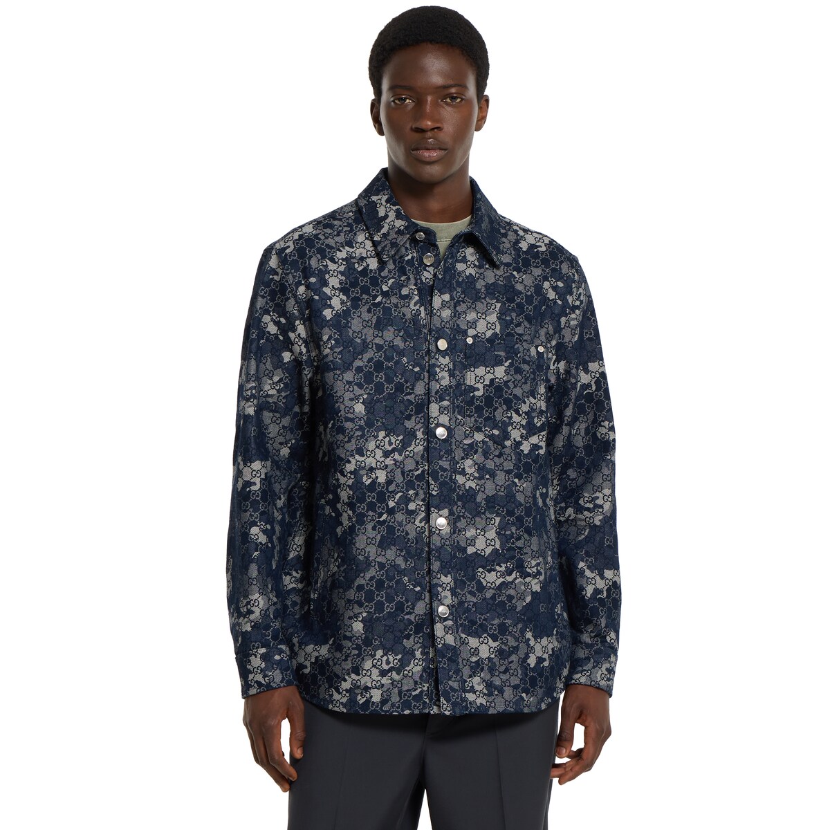 Gucci Women's Denim Shirt Blue