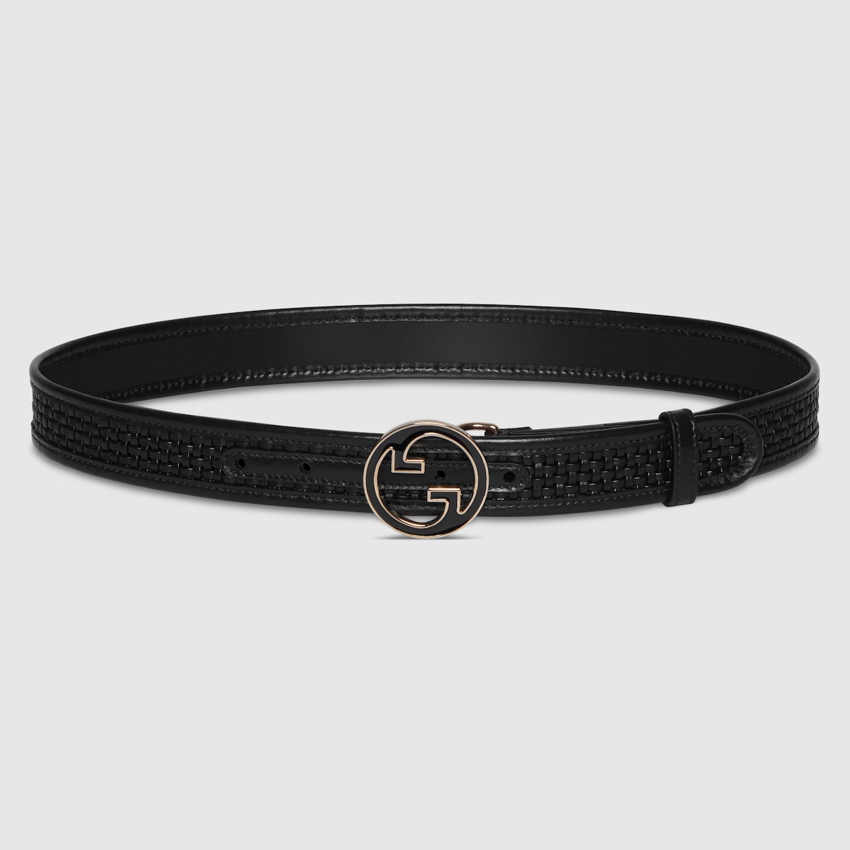 ✨美品✨GUCCI ブラックレザー Gロゴ ベルト 70/28 Gucci Retail-$550 Women's Gold-GG Black Leather Belt sz 70