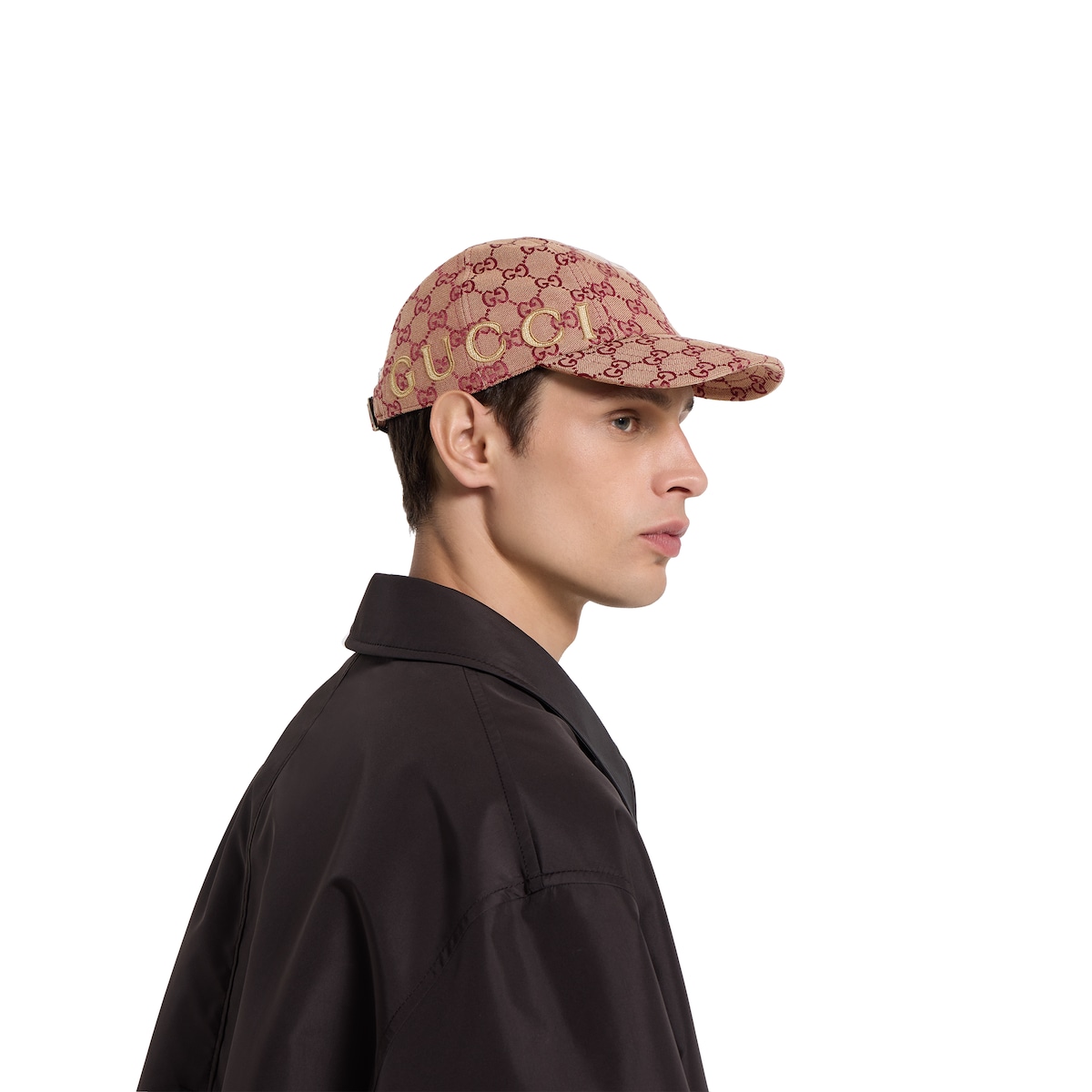 GG canvas baseball hat in camel | GUCCI® US