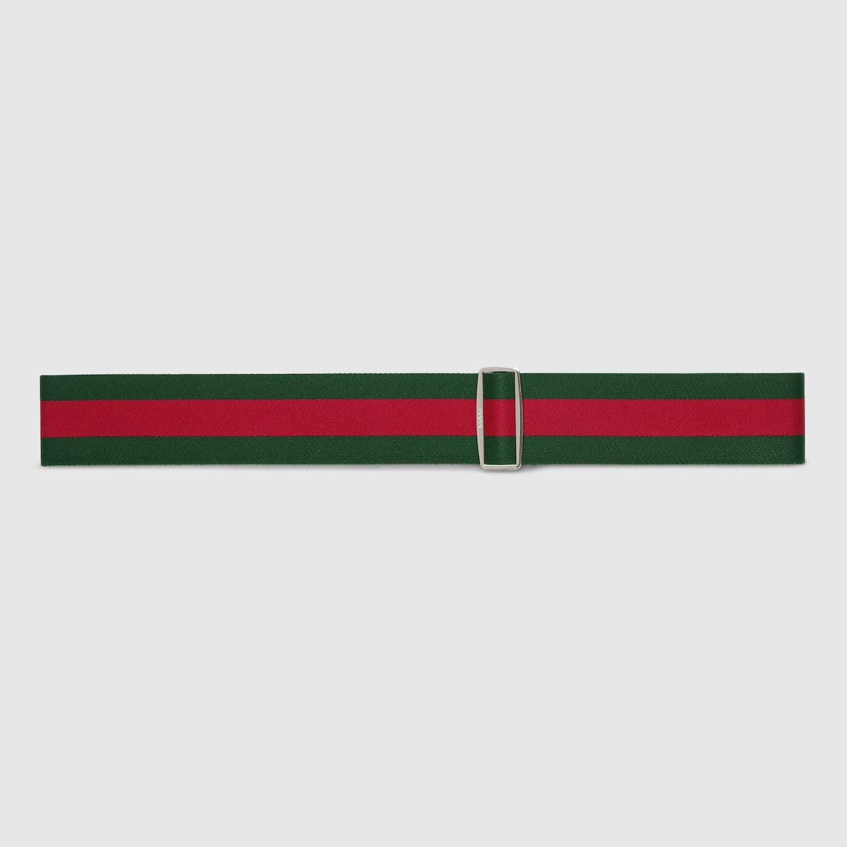 Luggage elastic Web band in green and red canvas - thumbnail 4