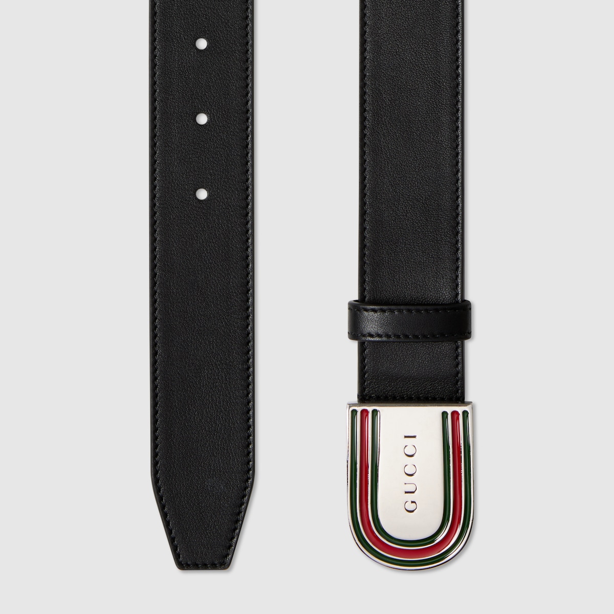 GUCCI グッチ レザー ベルト 037 1046 1133 Sold Out－【GUCCI グッチ】シグネチャーレザーベルト（黒