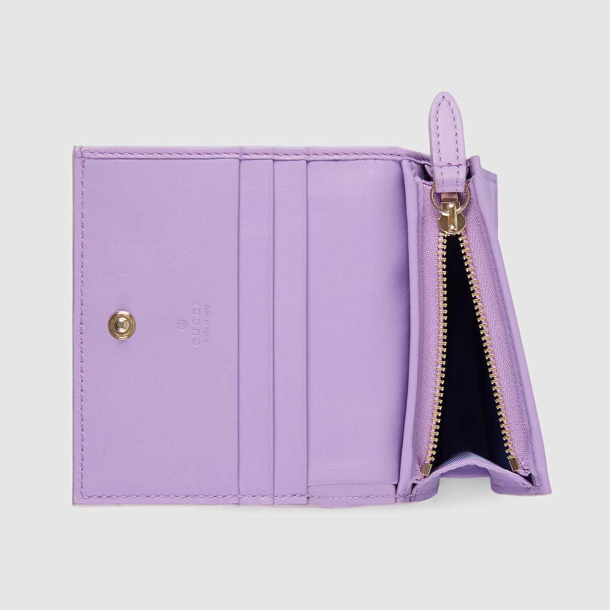 GUCCI GGロゴ ケース パープル GG Emblem small shoulder bag in lilac GG leather | GUCCI® US