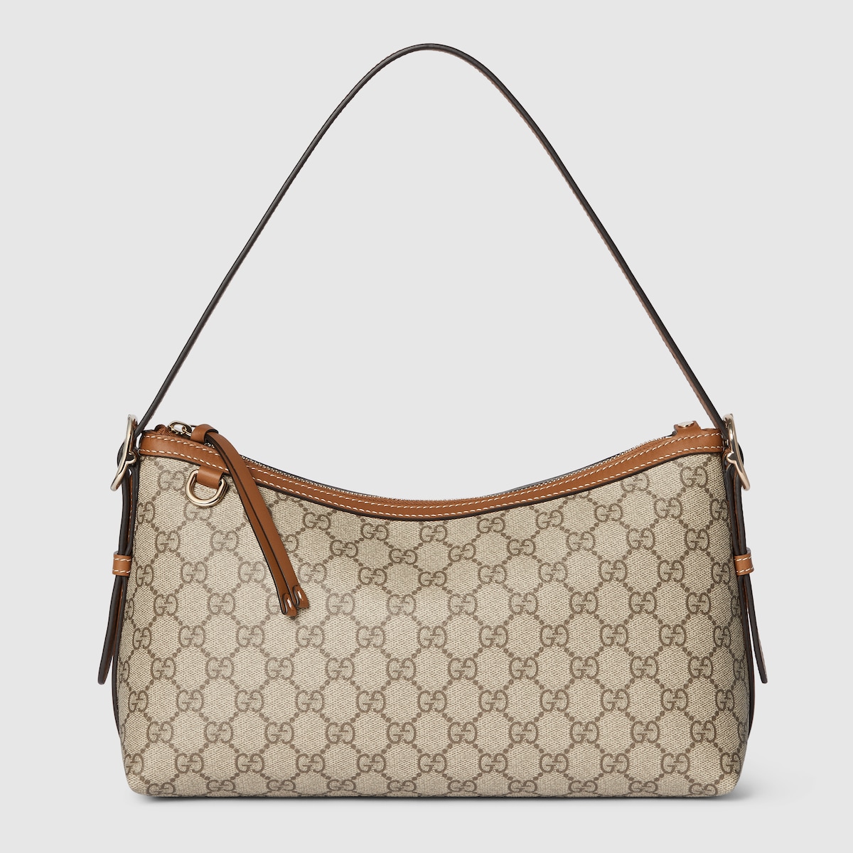 バッグ 866 vintage gucci gg shoulder bag beige Authentic Gucci Vintage Beige Monogram Canvas Leather Small