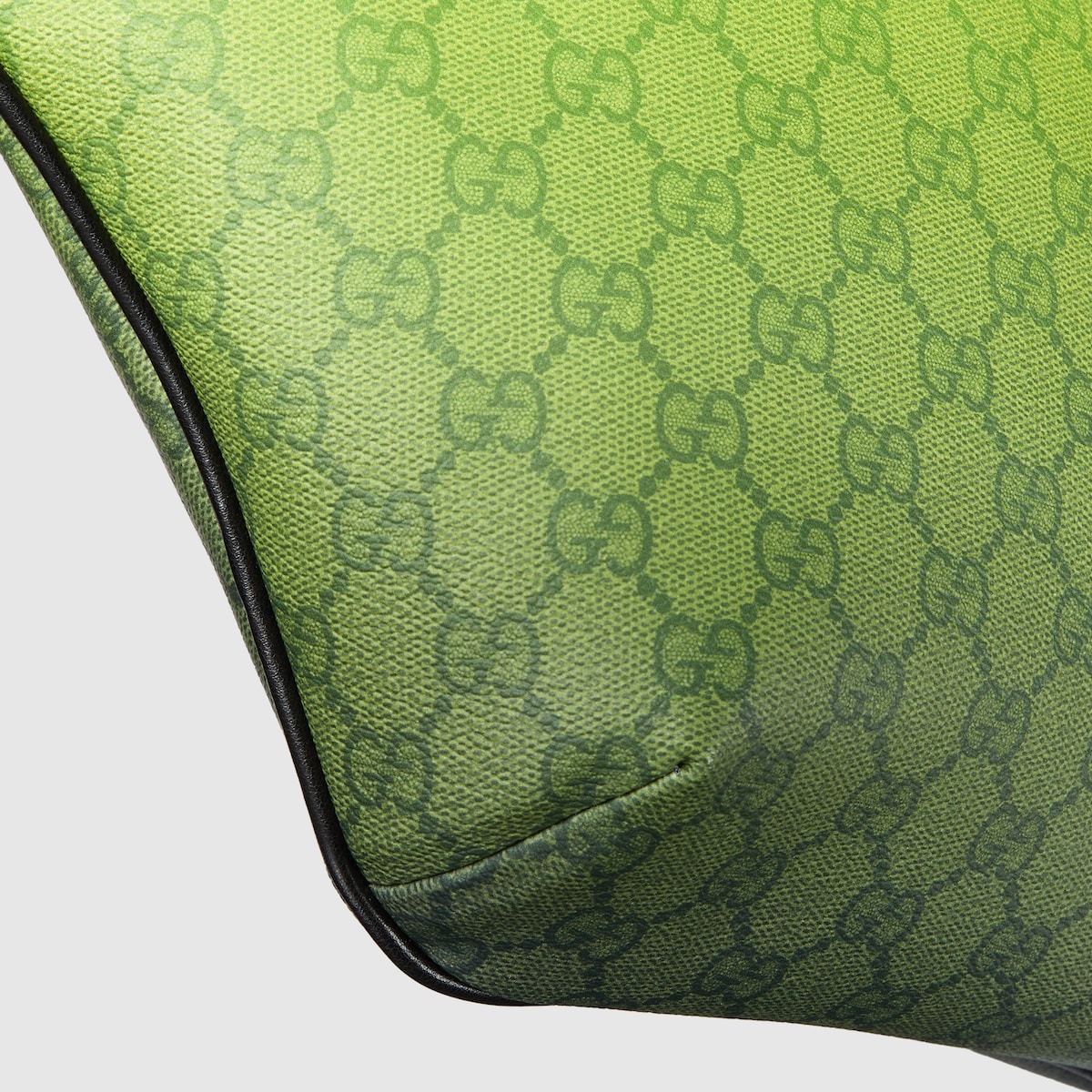 グッチ クロマ〕ラージ ベルトバッグ ・ライム＆ブラック ファブリック