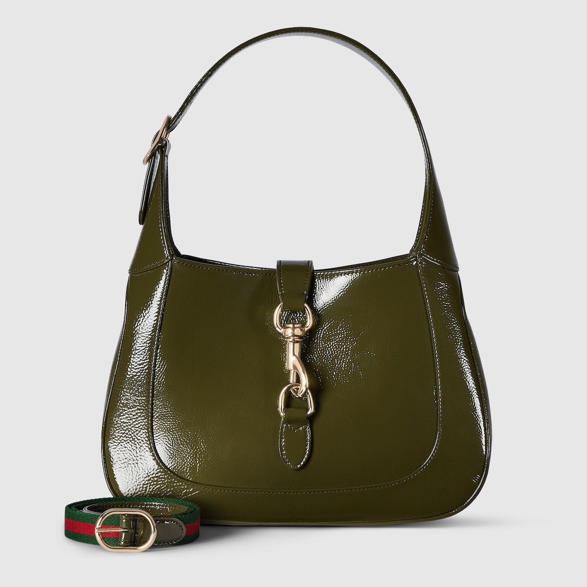 【GUCCI】JACKIE 1961 MEDIUM SHOULDER BAG Gucci Jackie 1961 medium bag in vintage green leather