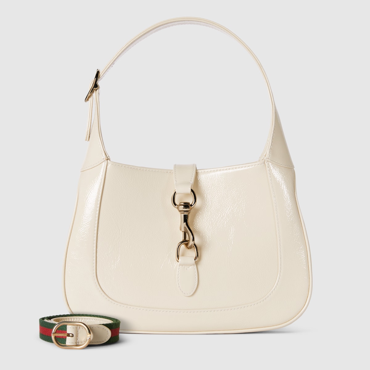 GUCCI JACKIE ハンドバッグ Gucci Jackie medium bag in ivory patent leather | GUCCI® US