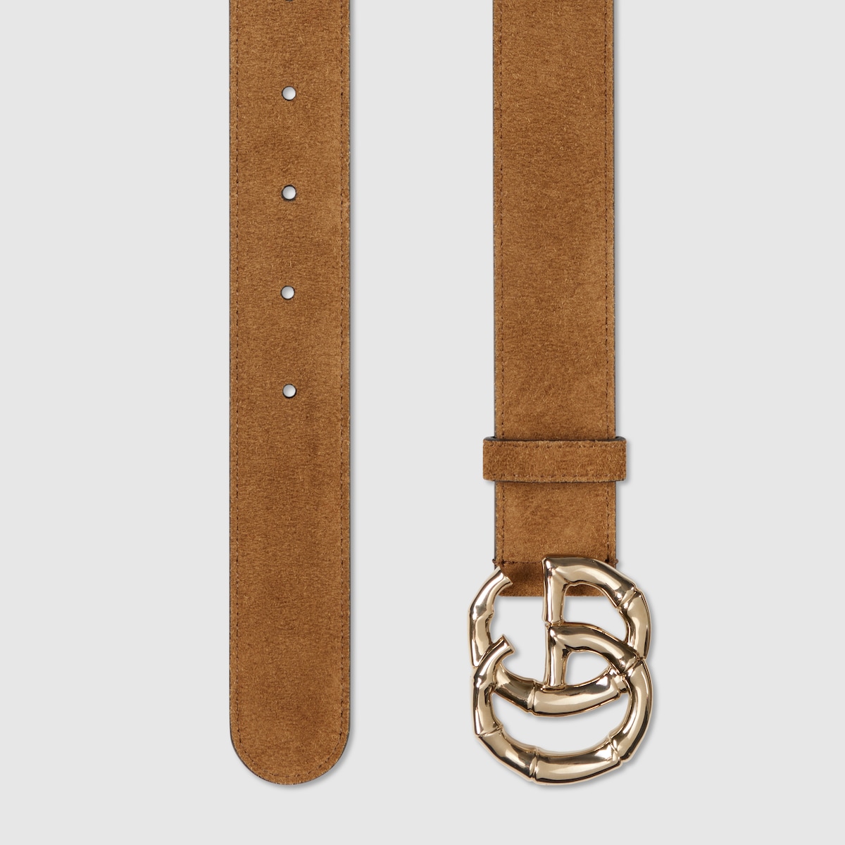 GG Marmont belt in brown suede | GUCCI® US