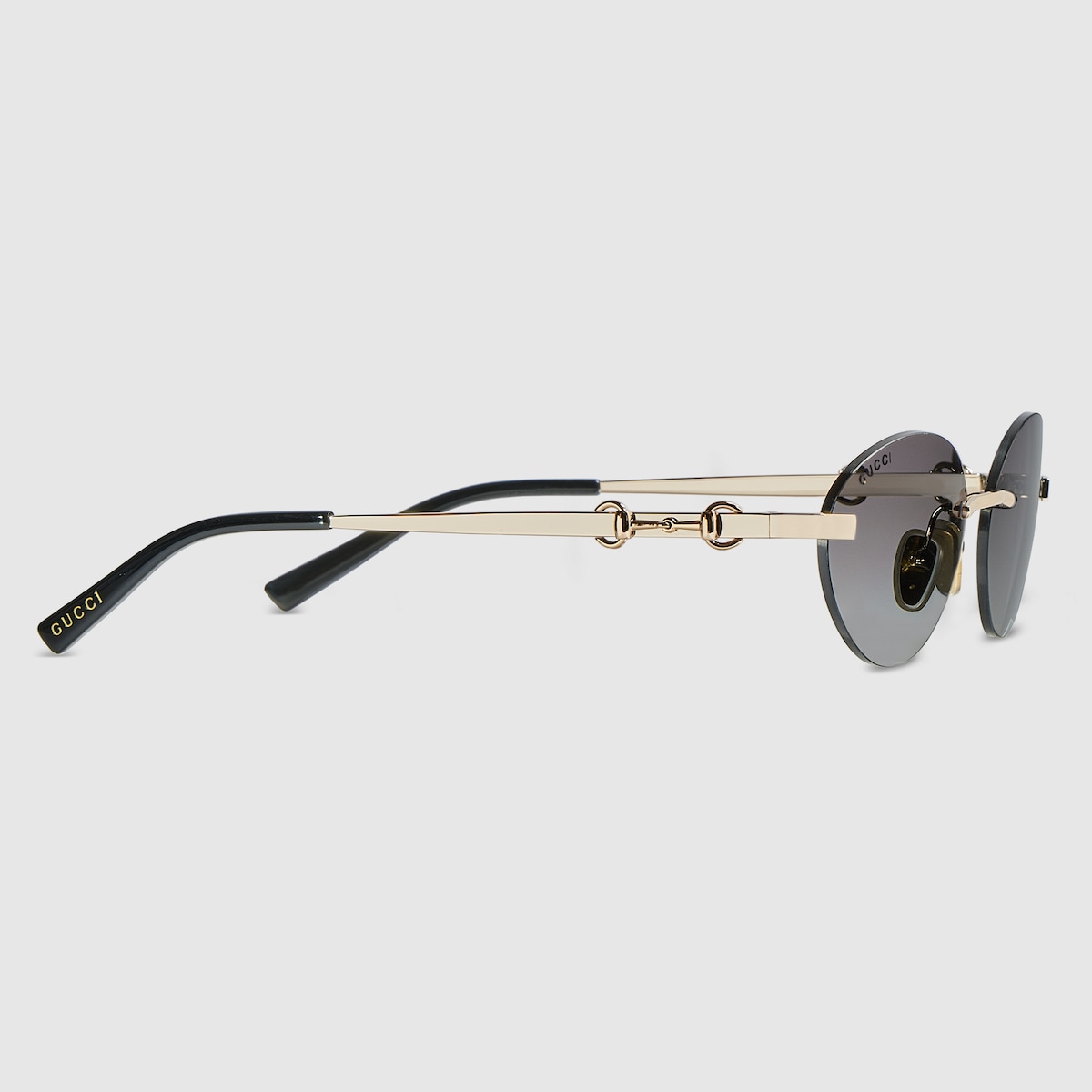 Ⓥグッチ　サングラス Frameless oval sunglasses in gold-toned | GUCCI® US