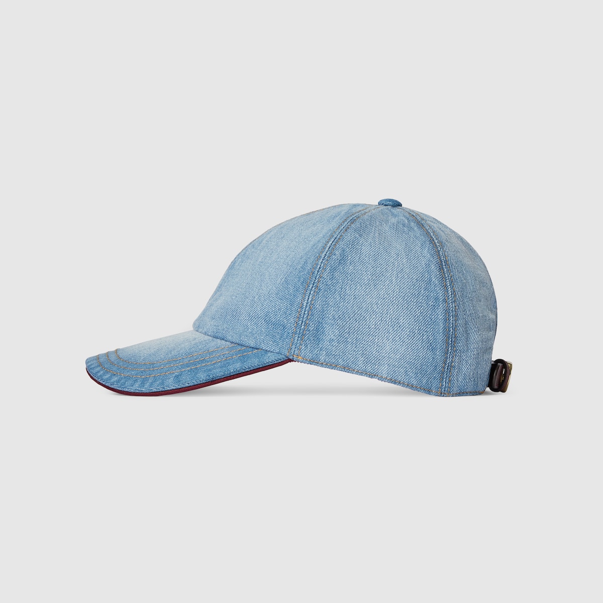 GUCCI 2022SS GGデニム ベースボールキャップ ホースビット付き GGデニム ベースボールキャップ ・ライト