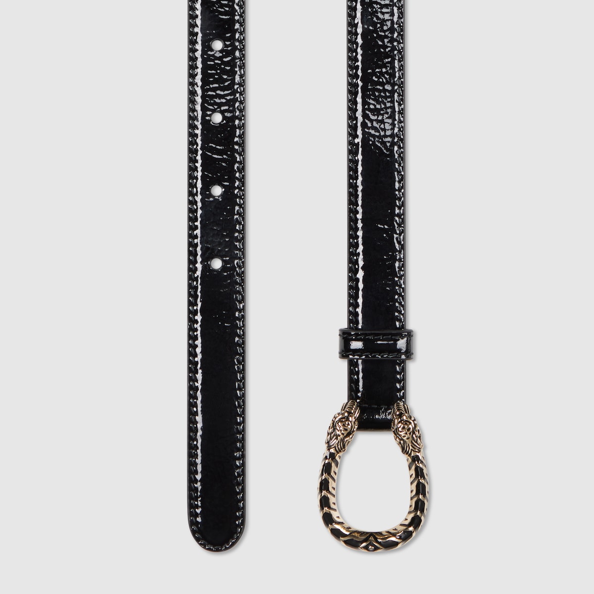 GUCCI レディース　ベルト　Dionysus ディオニュソス Thin belt with Dionysus buckle in forest green leather