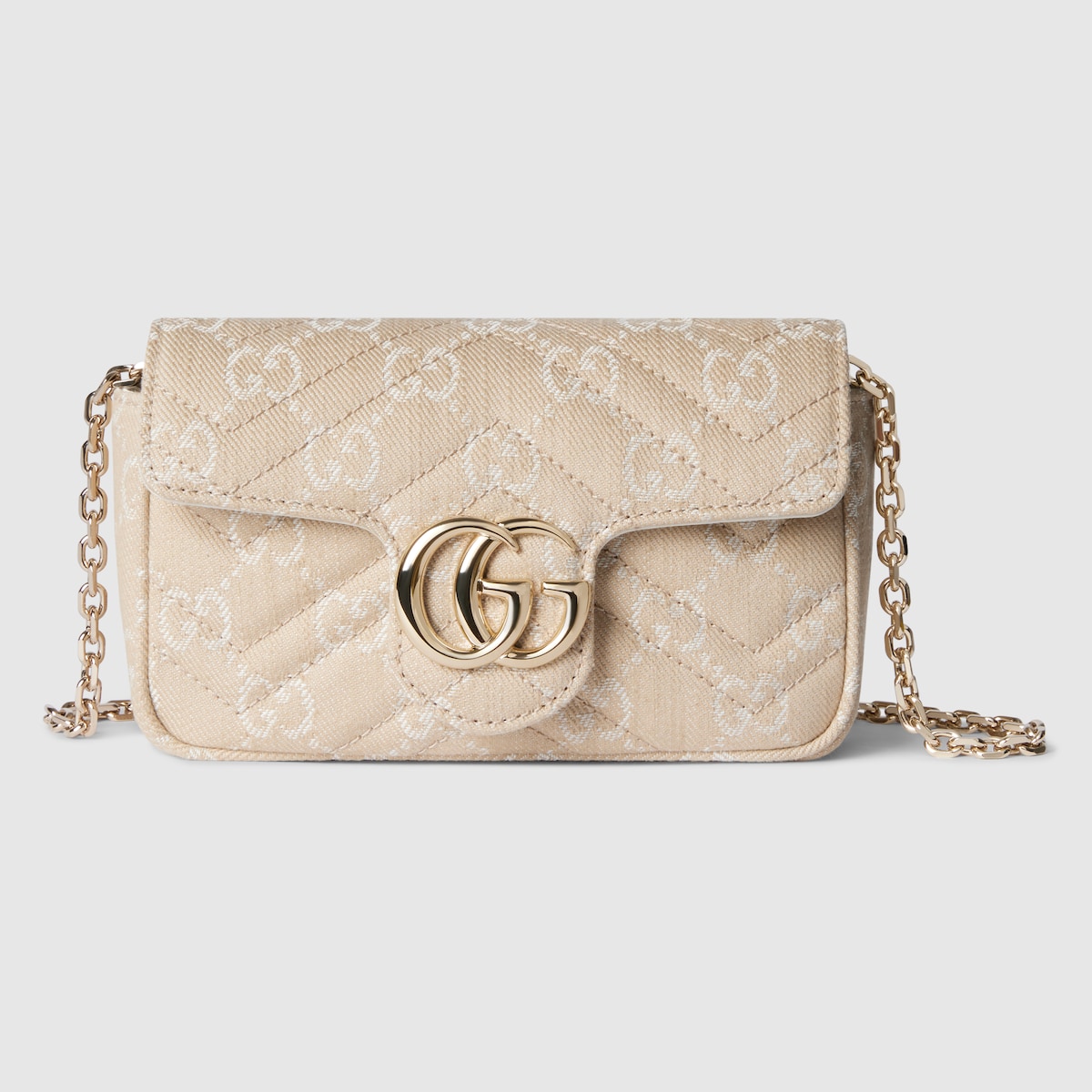 ★TOUT Y EST★ Belted shoulder bag B2 Golji corduroy ivory G Beige quilted shoulder bag | Gaudì