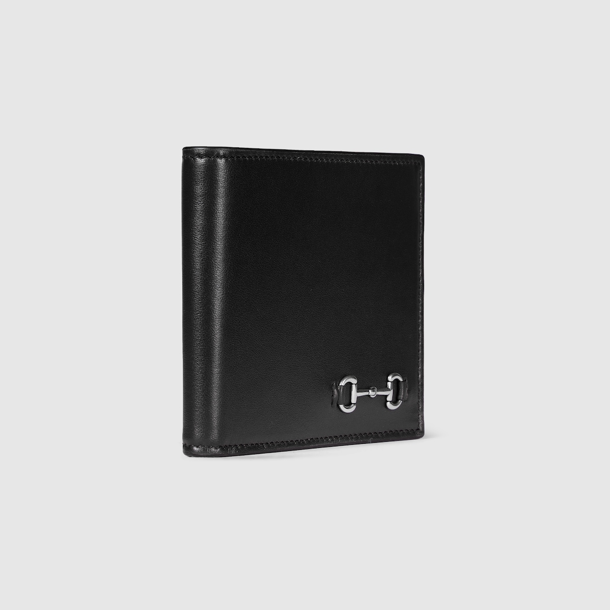 美品⭐️GUCCI ホースピット 二つ折り財布 小銭入れ付 レザー ブラック GUCCI】ホースビットをあしらった財布に、スニーカー、旅バッグも